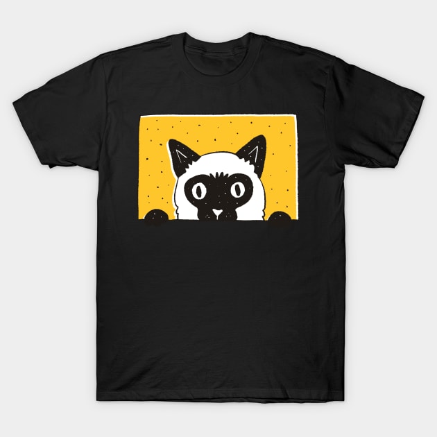 Peeking Cat T-Shirt by LR_Collections